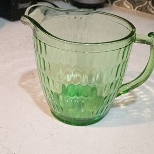 Teleflora Green Glass Vase 75th Anniversary